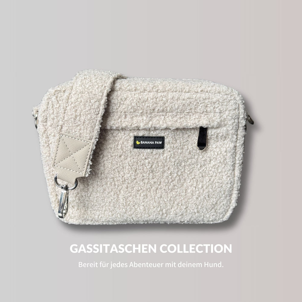 Gassitasche Teddy + Leckerlitasche (Silver Cloud)