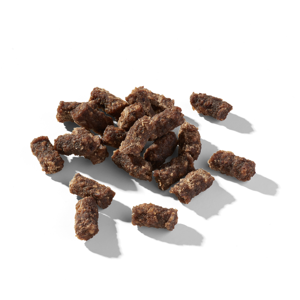 Kleine, braune Funktionssnacks Immun-Boost für Hunde zur Unterstützung des Immunsystems, knusprige Textur und natürliche Zuta