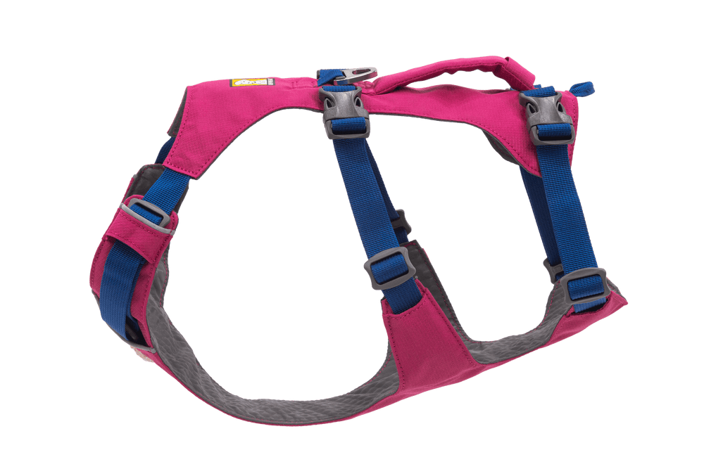 Elegantes pinkes Hundegeschirr mit gepolstertem Komfortbereich und verstellbaren Riemen für optimale Passform.