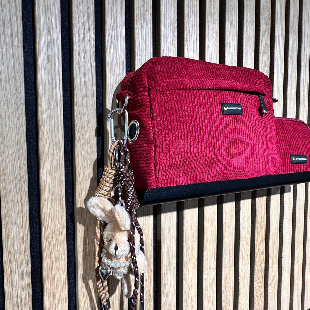 Gassitasche Cord + Leckerlitasche (Berry Muse)