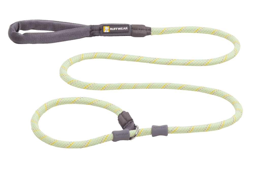 Helle, strapazierfähige Just-a-Cinch™ Hundeleine von Ruffwear, ideal für aktive Hunde und Spaziergänge.