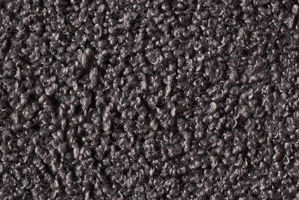 ALT-Text: Dunkelgraues CLASSIC Hundebett TEDDY mit weicher, gewellter Textiloberfläche für optimalen Komfort und Stil.