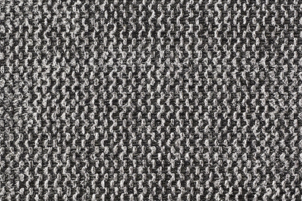 Graues ORTHO Hundebett mit feiner, strukturierter Webung aus vertikalen und horizontalen Fäden. Ideal für Ihren Liebling.