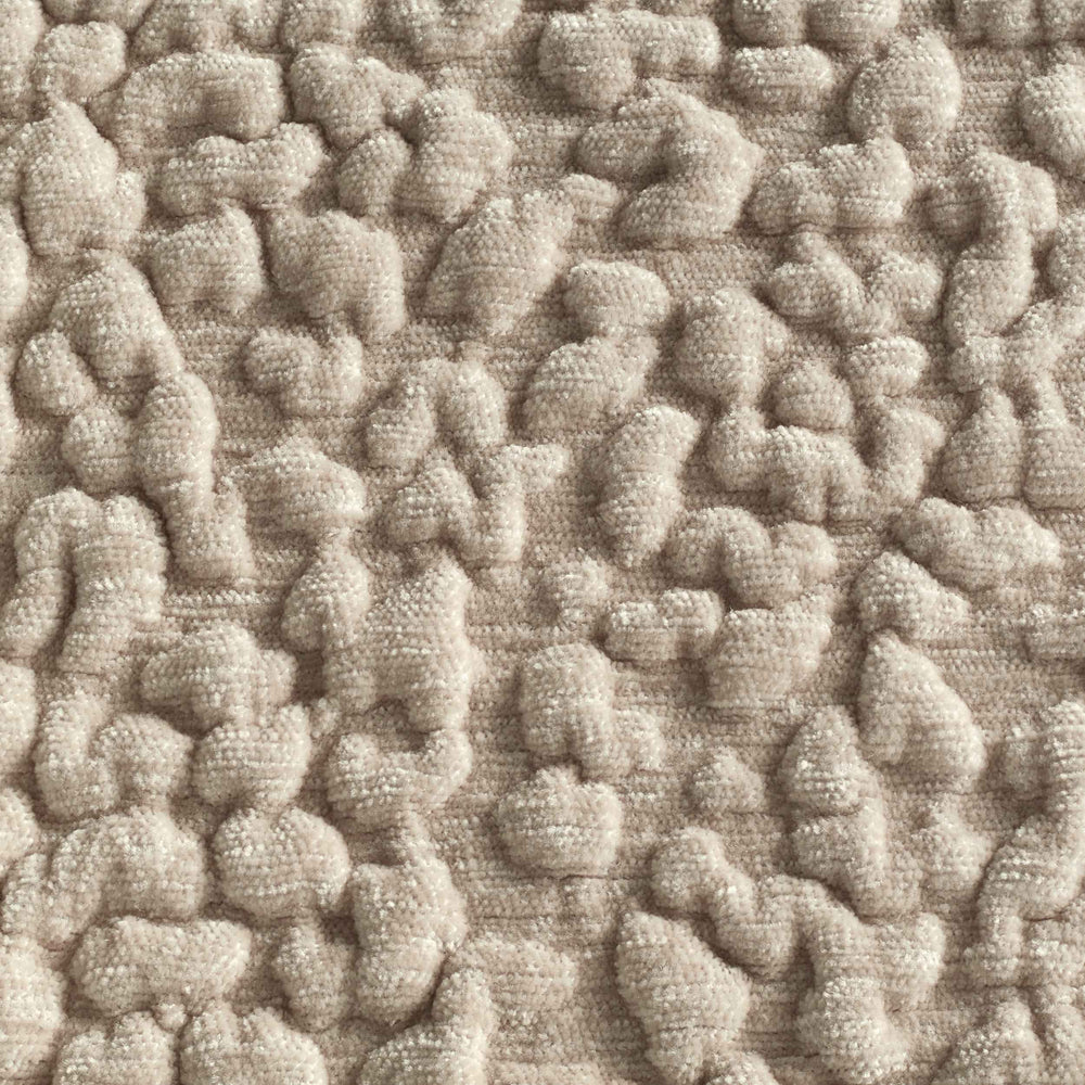 ALT-Text: CLASSIC Hundebett BELLAGIO in hellem Beige mit organischer Textur und sanften Mustern für einen gemütlichen Schlafplatz.