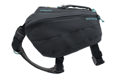 Schwarze Hüfttasche von Ruffwear mit gepolstertem Tragegriff und verstellbarem Gurtband für optimalen Komfort.