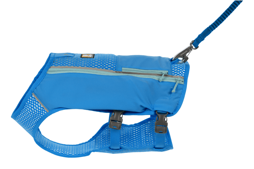 Trail Runner™ Hunde-Laufweste in leuchtendem Blau mit atmungsaktivem Mesh-Design und verstellbaren Riemen für optimalen Komfort.