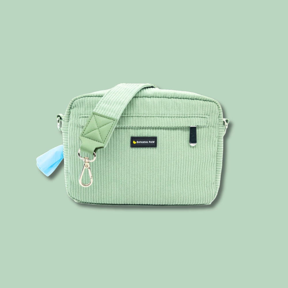 Gassitasche Cord + Leckerlitasche (Mint Bliss)