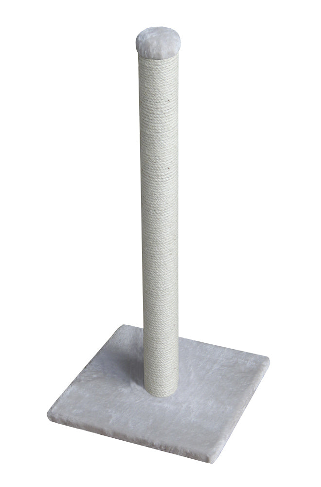 "Kratzbaum Classic ANZIO für Katzen mit stabilem Sockel und Sisal-umwickeltem Kratzpfeiler in heller Farbe."