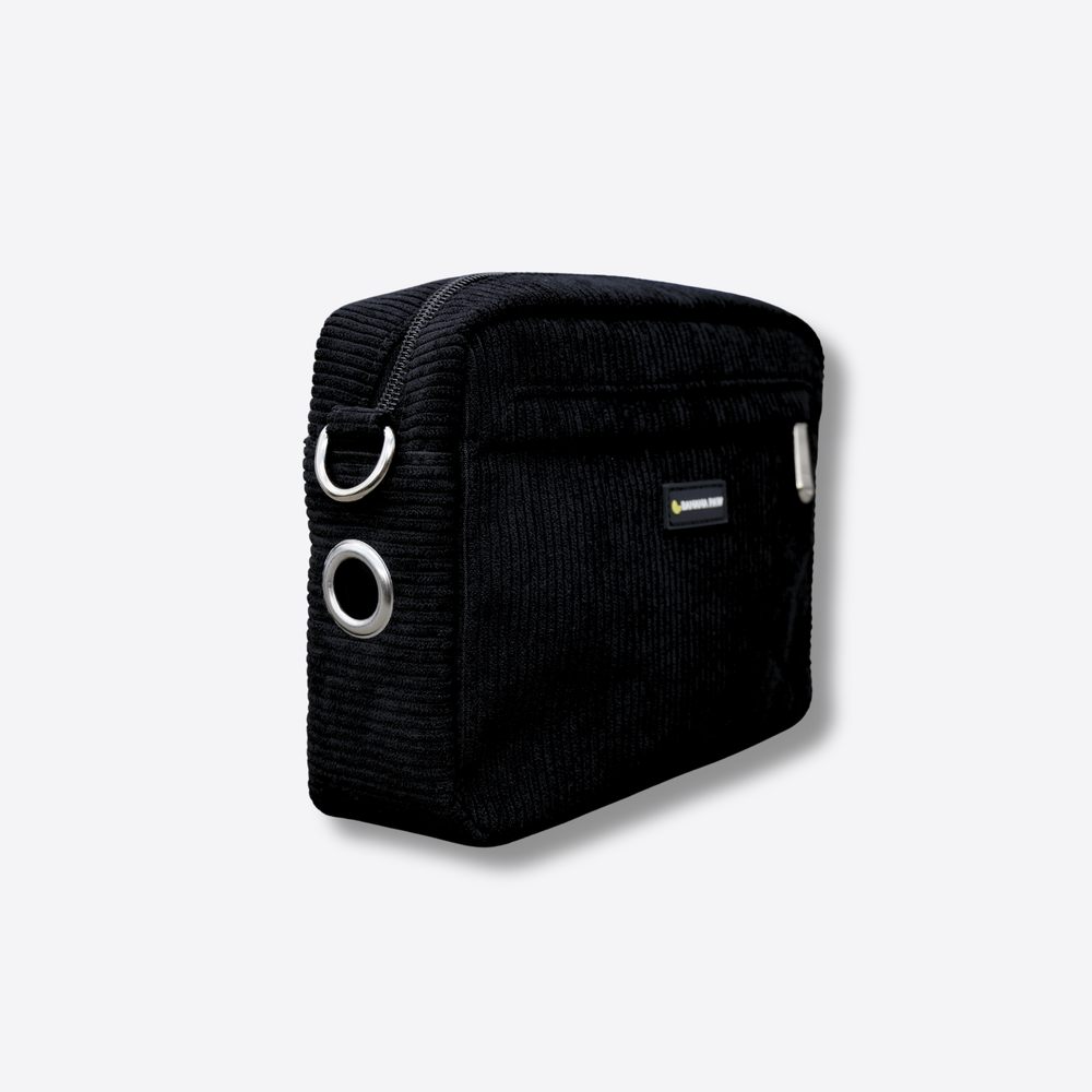 Gassitasche Cord + Leckerlitasche (Black Beauty)