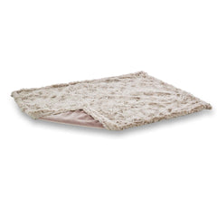 Flauschige COZY Webpelz-Decke in rosa mit strukturiertem Oberflächenstoff für gemütliche Stunden.