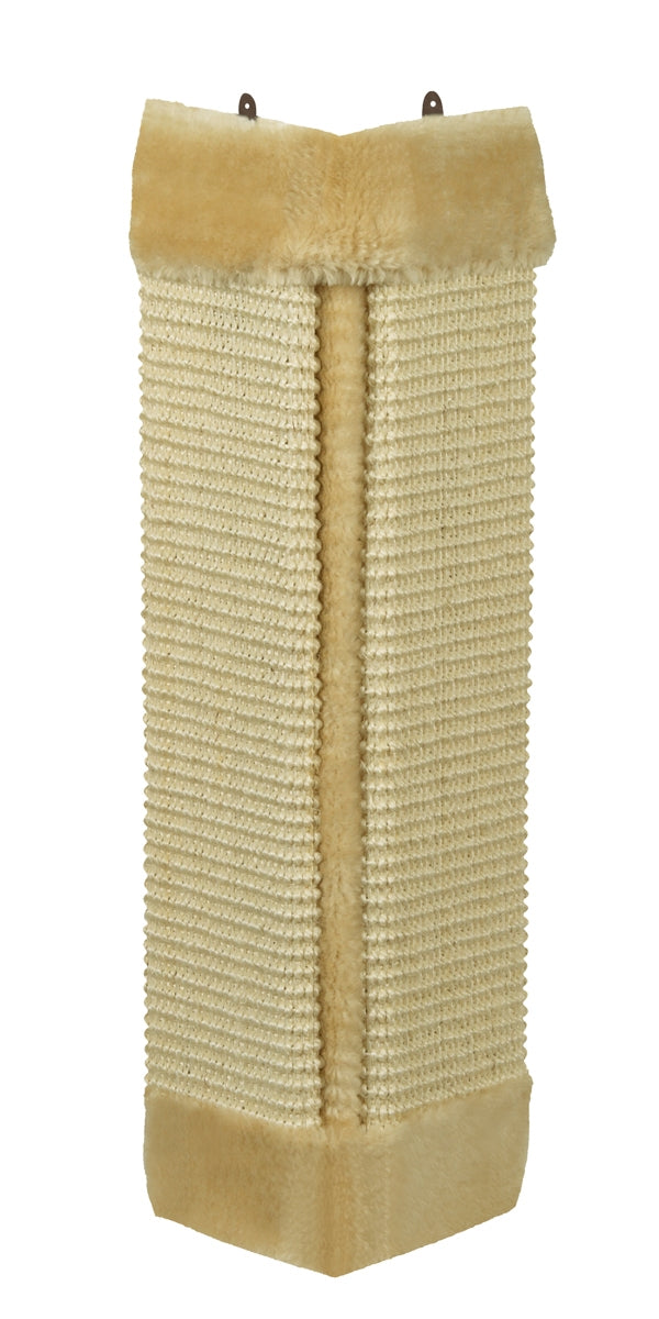 Kratzecke mit Plüsch – beige