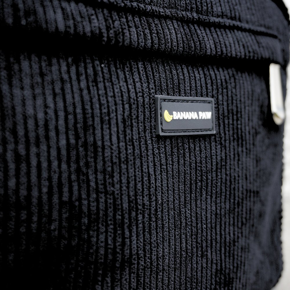 Gassitasche Cord + Leckerlitasche (Black Beauty)