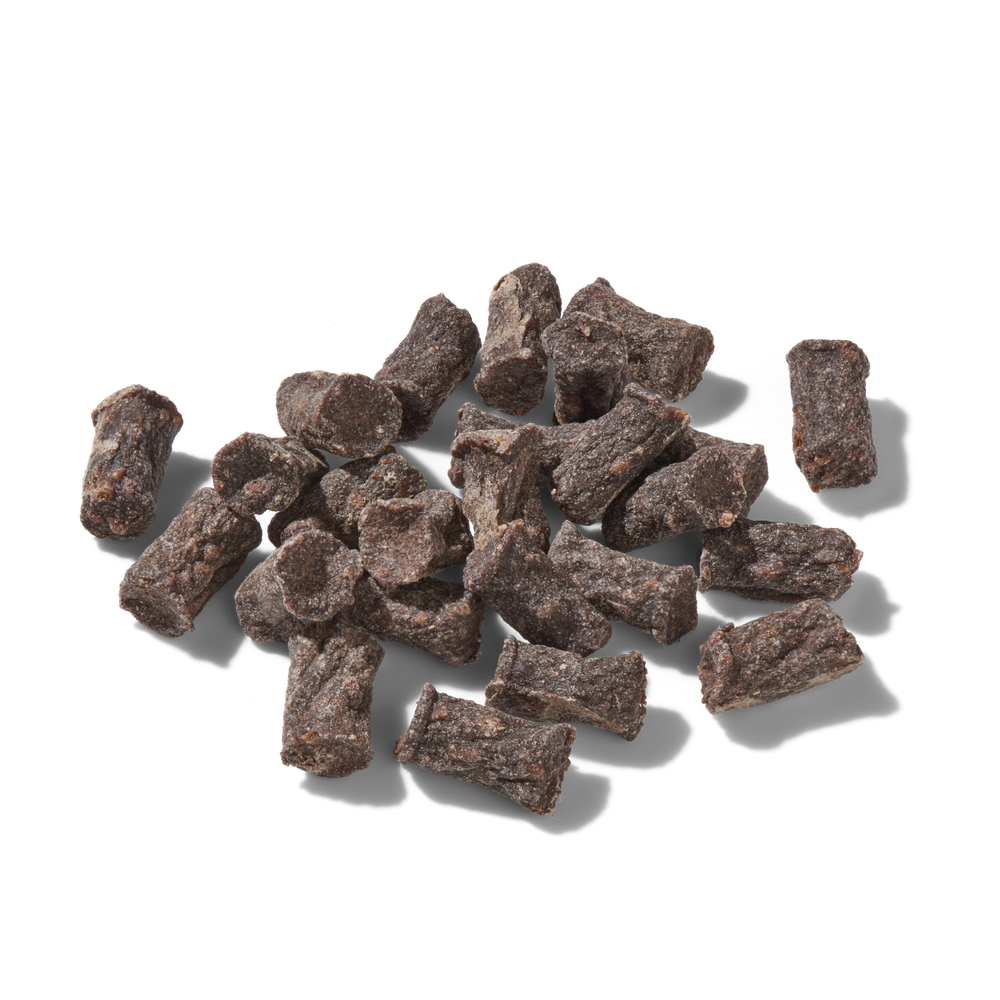 FRED Snacks Büffel 2er Set für Hunde, luftgetrocknete Belohnungssnacks ohne Zusatzstoffe, ideal für Training und Genuss.