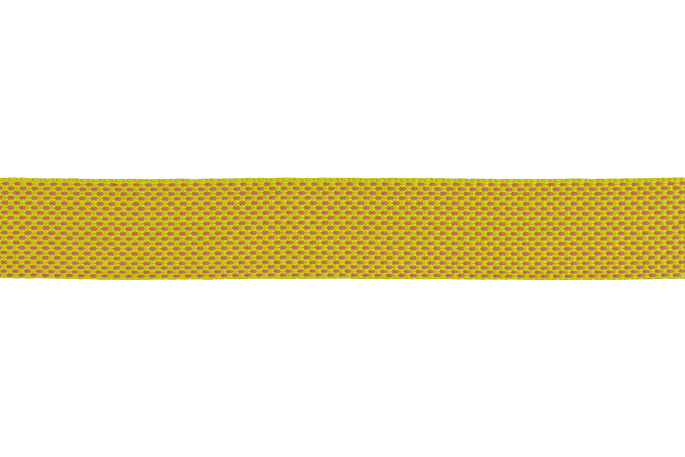 Leuchtend gelbe Hi Light™ Hundeleine mit strukturiertem, punktierten Muster für sichere Spaziergänge.