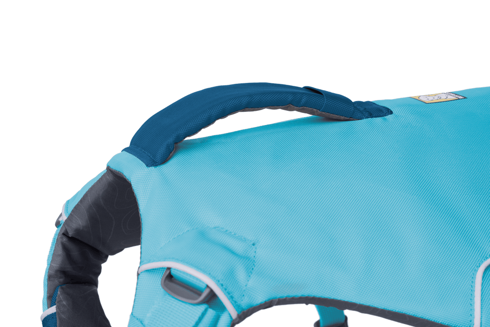 "Confluence™ Schwimmweste für Hunde in Blau mit gepolstertem Griff und strapazierfähigem Material, perfekt für Wasserspaß."