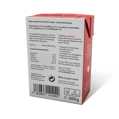 FRED Smoothie Rind mit Hagebutte 2er Set für Hunde, kalorienarm, vielseitig als Snack oder Topping, enthält Antioxidantien.