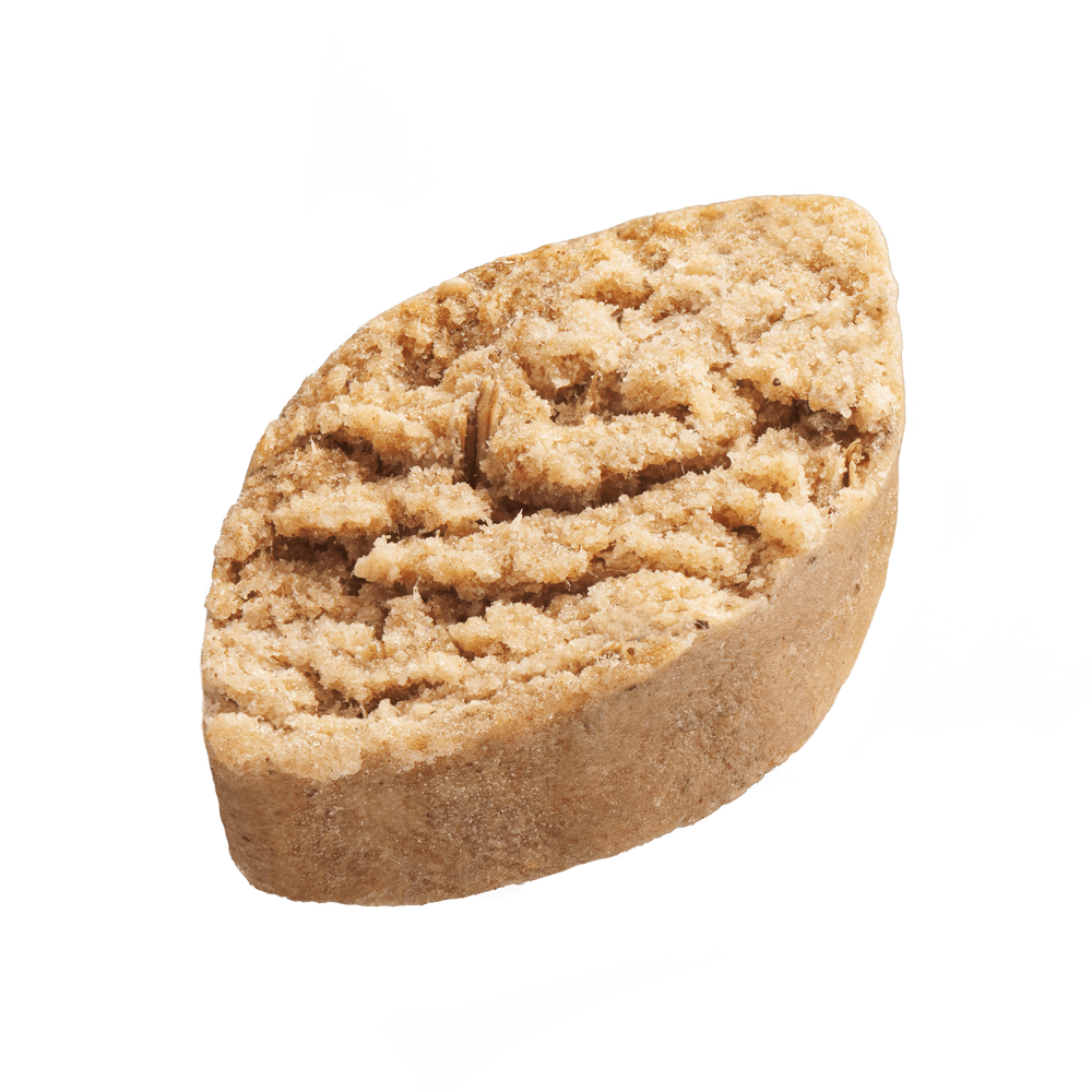 FRED Snacks Huhn & Magerquark 4er Set für Hunde, aromatischer Snack in Blattform mit goldbrauner Oberfläche.