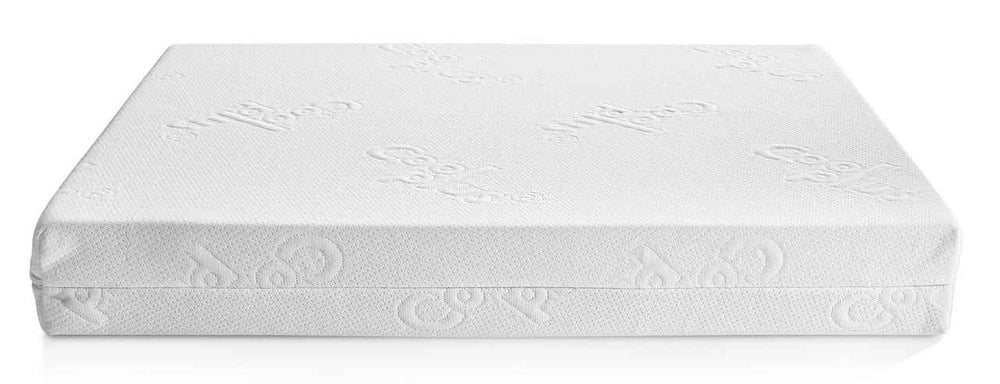 "ORTHO Hundebett TUDOR: quadratische, weiße Matratze mit gepolstertem Bezug und dezentem Schriftzug für optimalen Komfort."