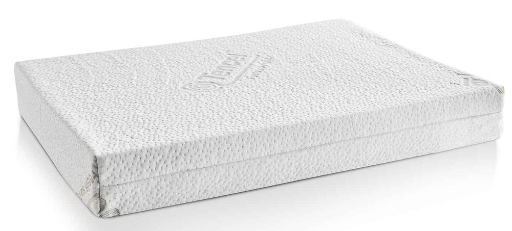 ALT-Text: Orthopädisches ORTHO Hundebett NOVA mit hellem, strukturiertem Bezug und modernem Design für optimalen Komfort.