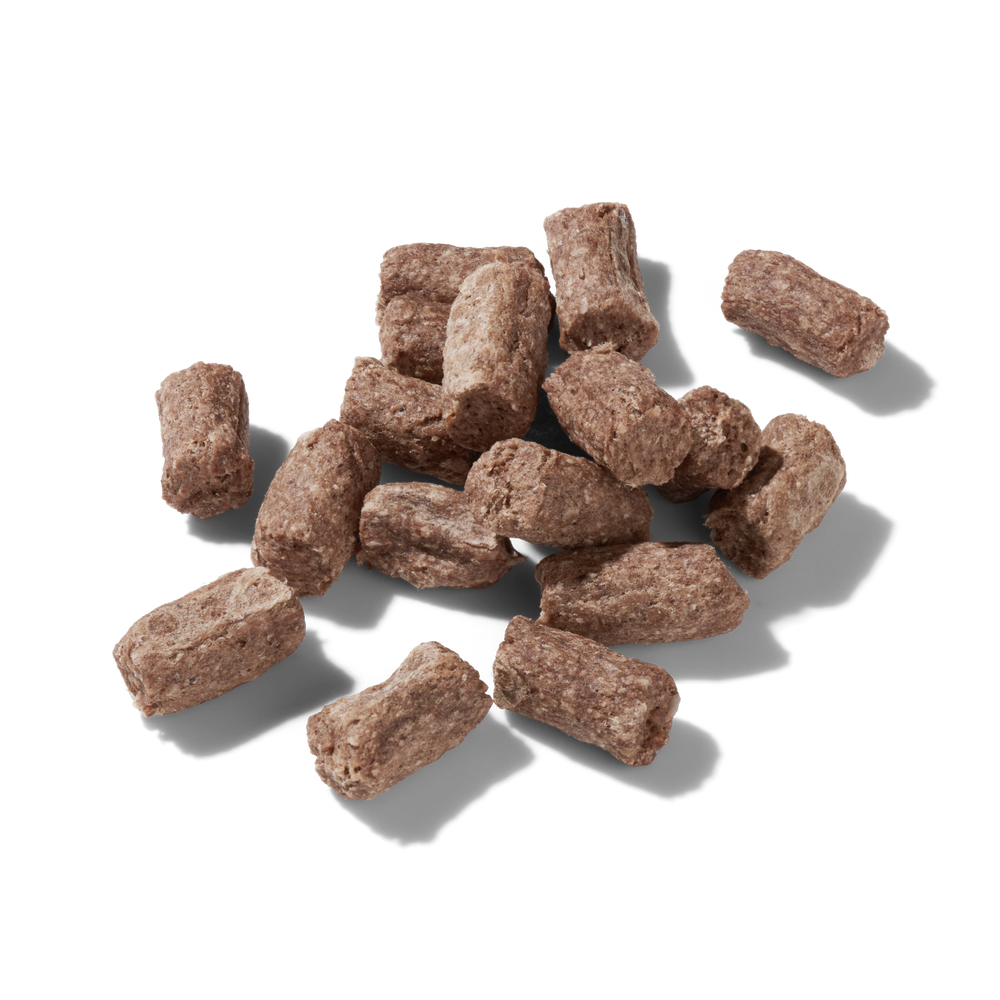 Luftgetrocknete FRED Snacks Strauß für Hunde, natürliche Belohnung ohne Zusatzstoffe, ideal für Training und sensible Hunde.