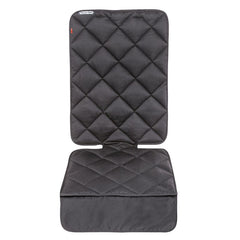 Padded Sitzauflage für VW Multivan, schwarz mit rautenförmiger Nahtstruktur, bietet optimalen Schutz und Komfort.