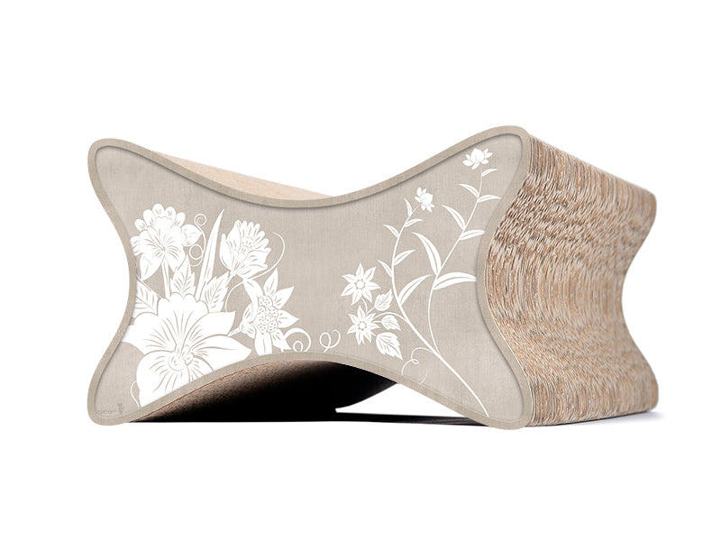 grau, weiße Blumen (019) - Bild 2