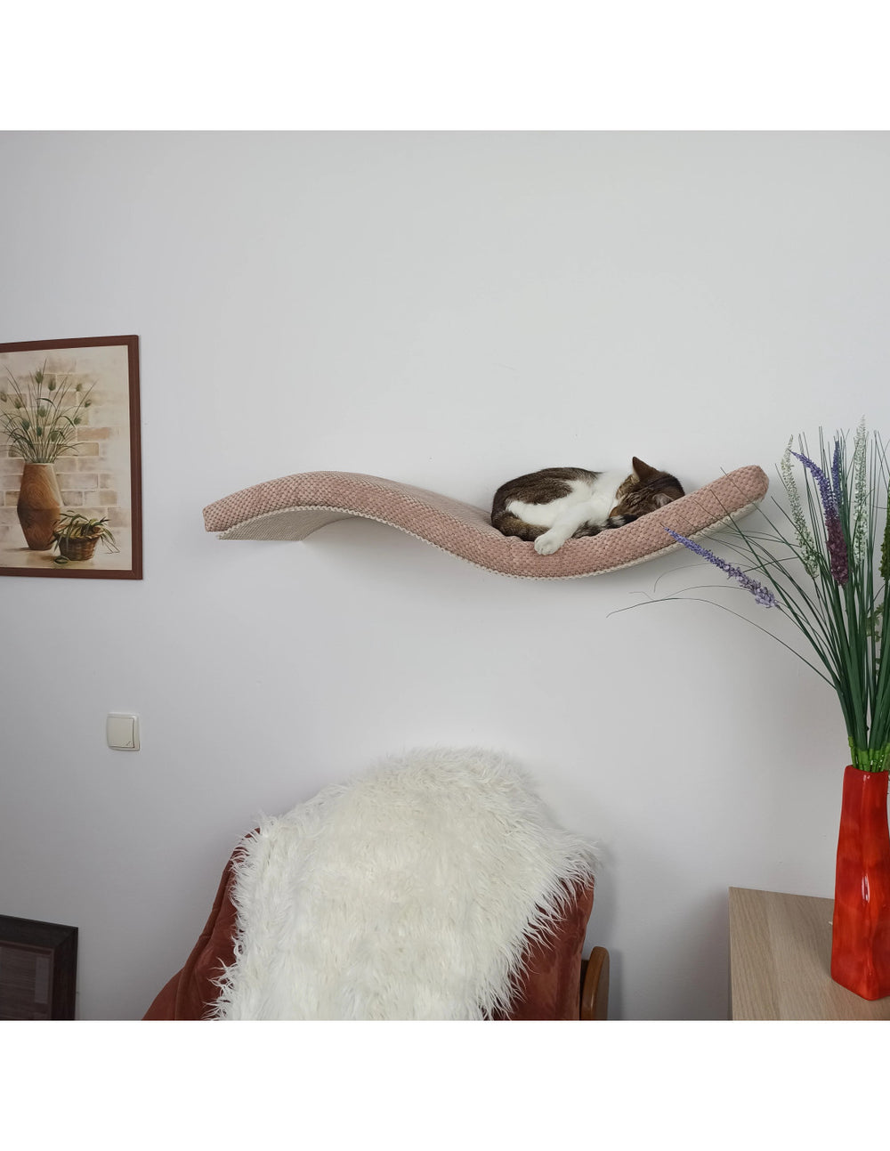 Cat Shelf – Playful Curve 95 cm Rechts | catsatelier-image-552