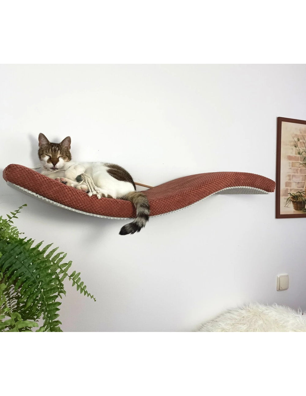 Cat Shelf – Playful Curve Left 95 | catsatelier-image-130