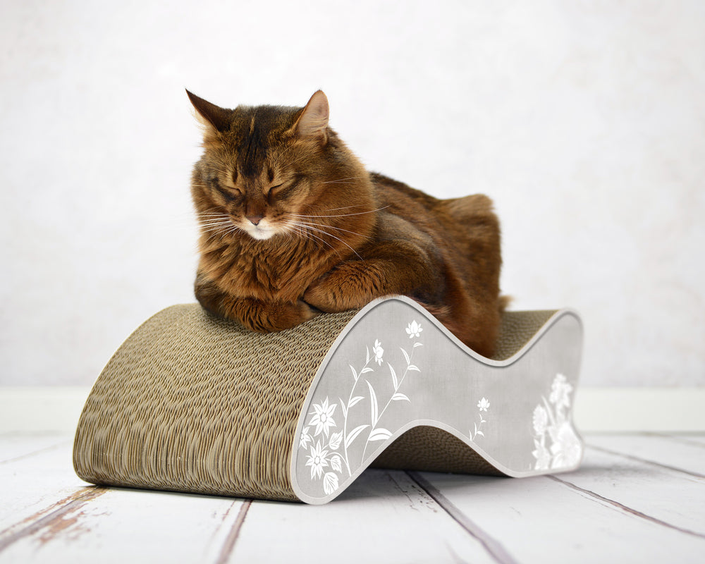 grau, weiße Blumen (019) - Bild 1