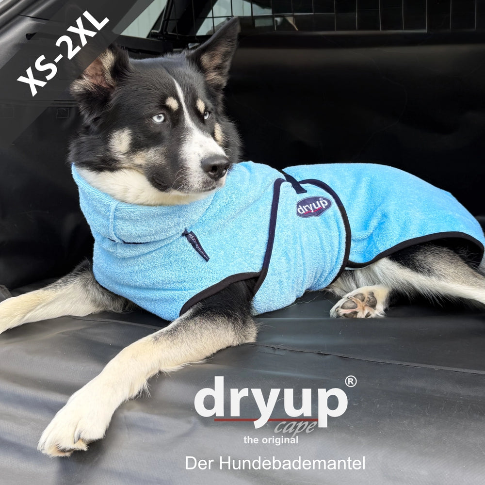 Dryup® cape - Der original Hundebademantel – lightblue