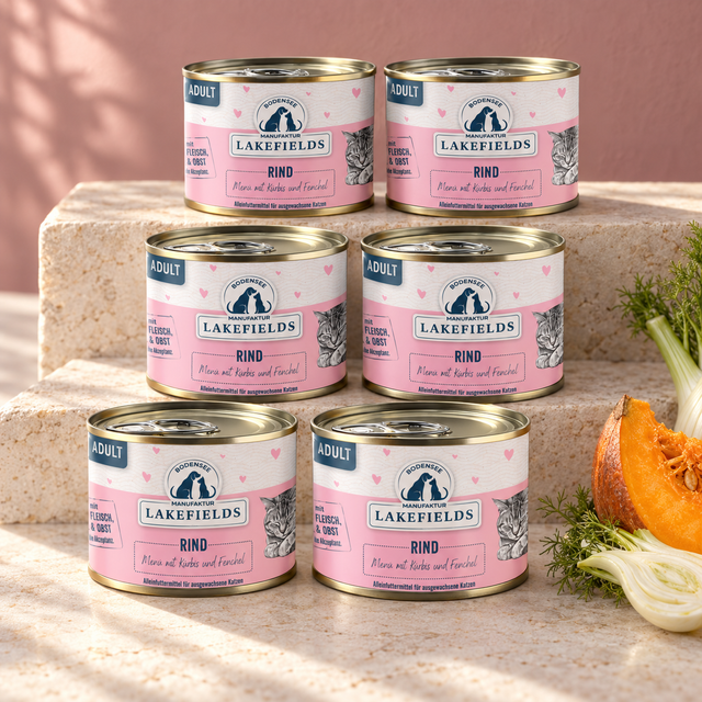 Nassfutter Rind für Katzen (Adult)
