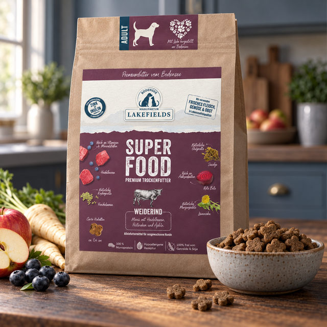 Trockenfutter SUPERFOOD Rind (Adult)