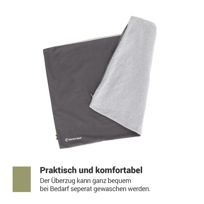 Weiches Country Kissen mit grau und hellgrauem Überzug, separat waschbar für Komfort und Pflegeleichtigkeit.