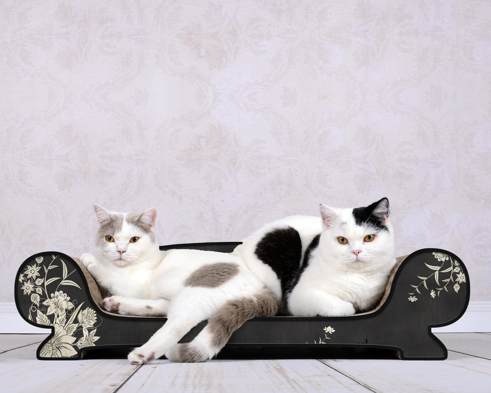 schwarz, Blumen silber (015) - Bild 1