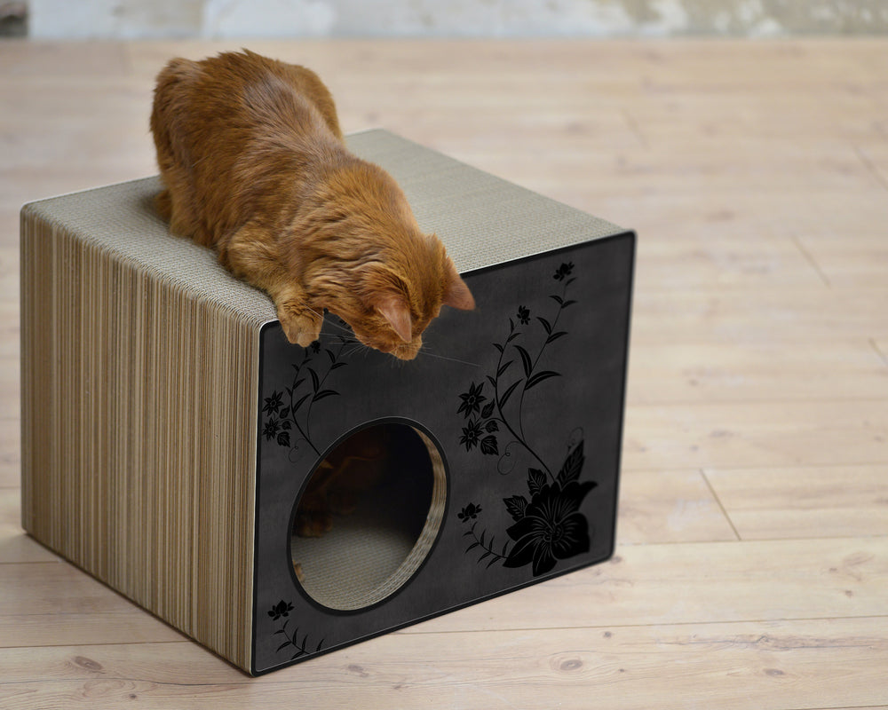 schwarz, schwarze Blumen (013b) - Bild 1