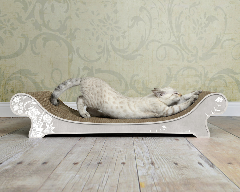 grau, weiße Blumen (019) - Bild 2