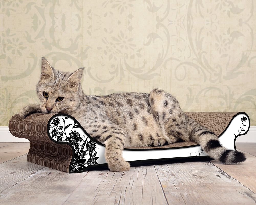 weiß, schwarze Blumen (000c) - Bild 1