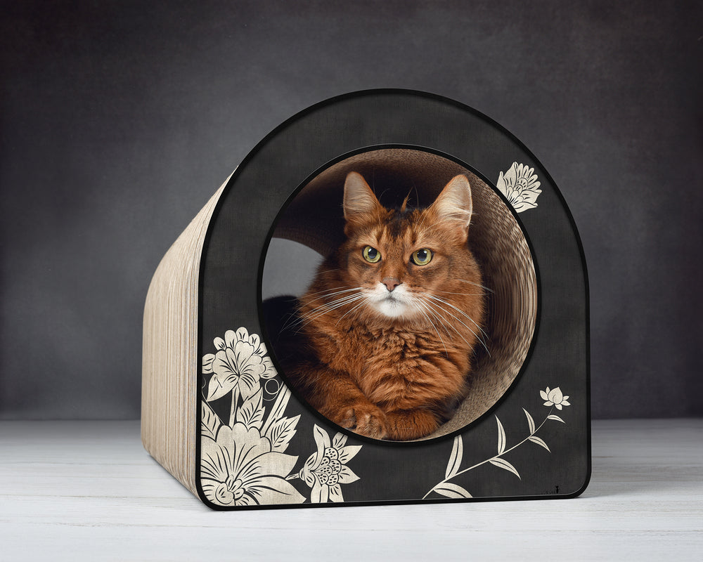 schwarz, Blumen silber (015) - Bild 1