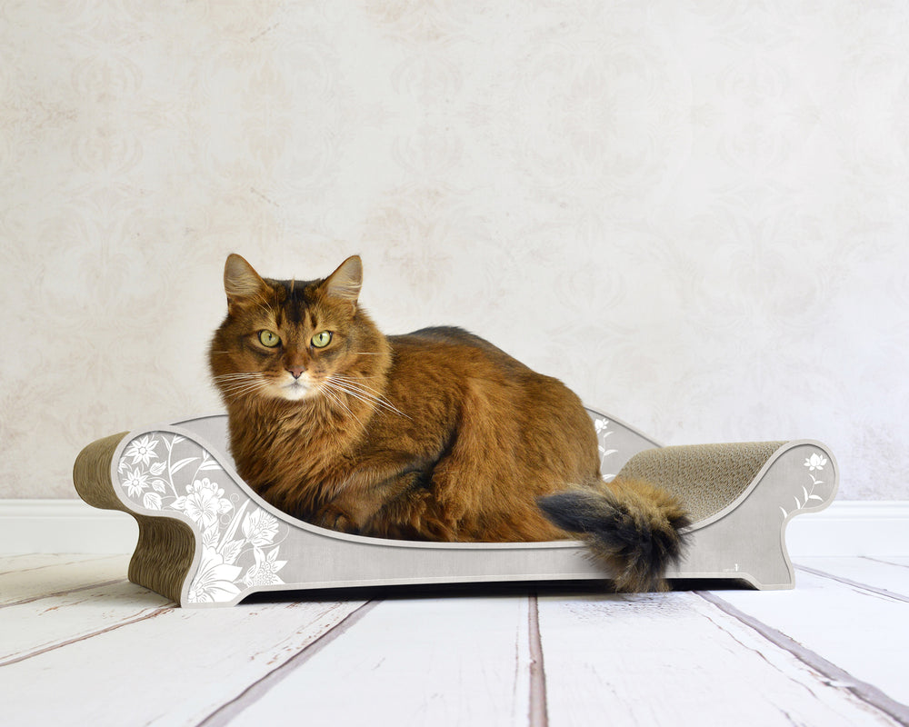 grau, weiße Blumen (019) - Bild 3