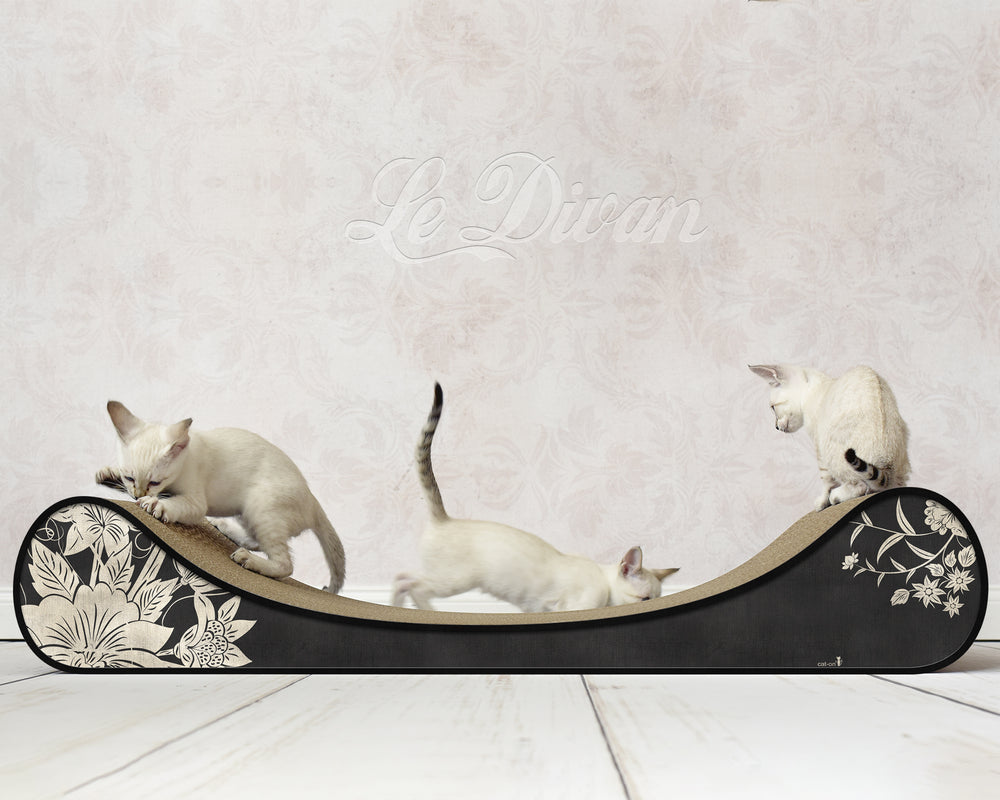 schwarz, Blumen silber (015) - Bild 1