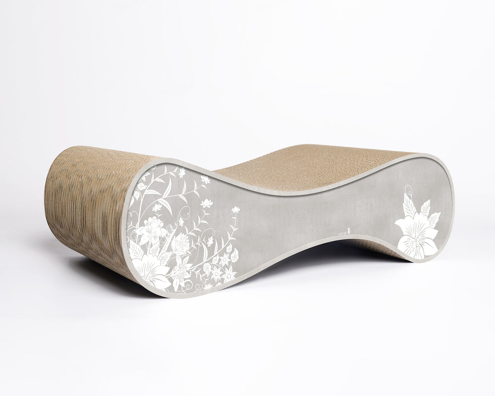 grau, weiße Blumen (019) - Bild 4