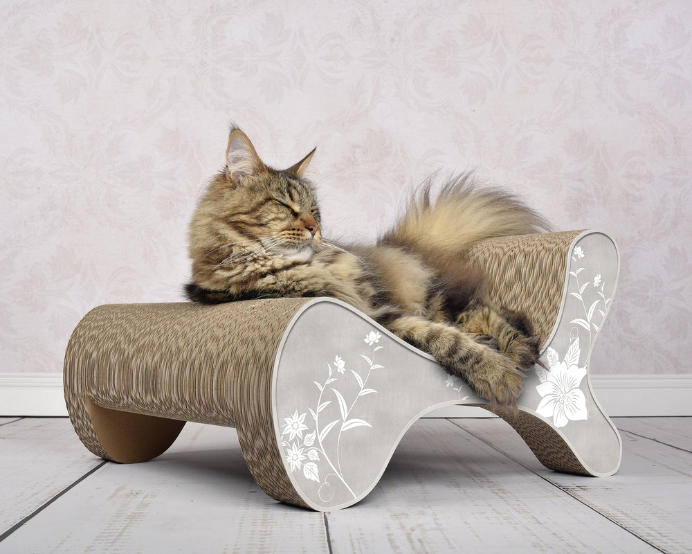 grau, weiße Blumen (019) - Bild 1