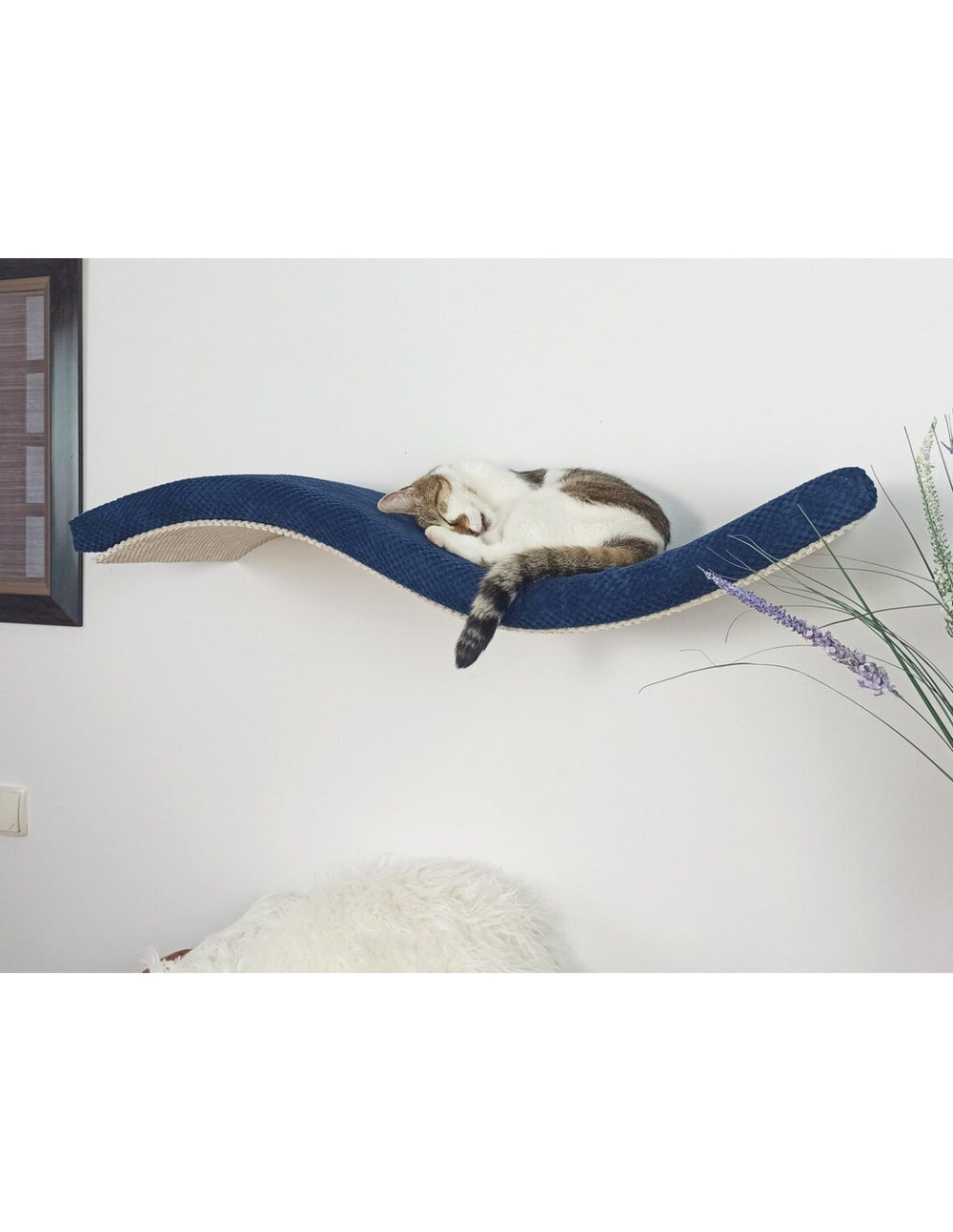 Metal Base Cat Wall Shelf WAVE | catsatelier-image-392