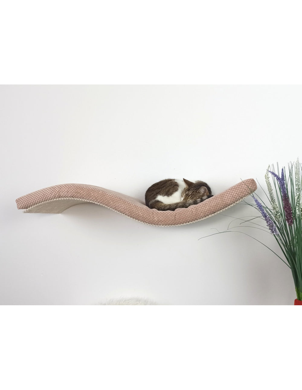 Metal Base Cat Wall Shelf WAVE | catsatelier-image-387