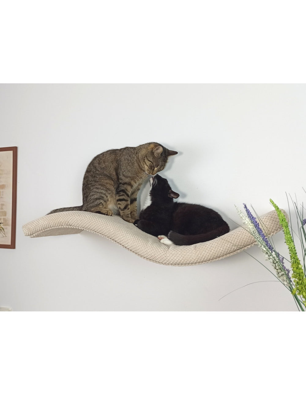 Metal Base Cat Wall Shelf WAVE | catsatelier-image-388