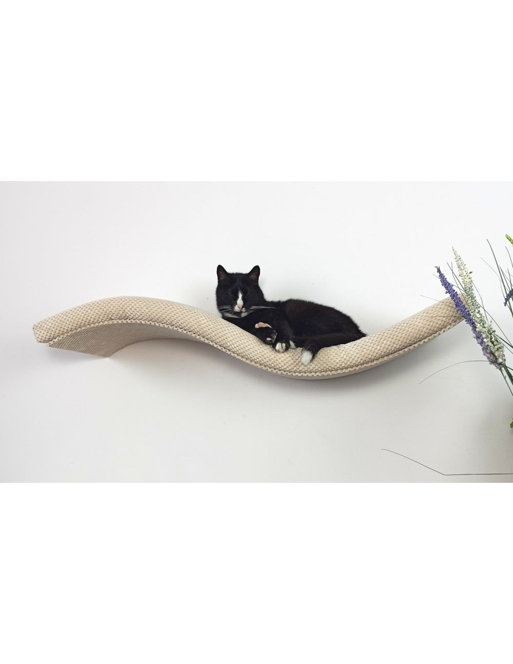 Metal Base Cat Wall Shelf WAVE | catsatelier-image-383
