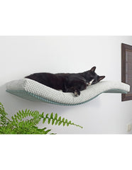 Metal Base Cat Wall Shelf WAVE 75 cm Links | catsatelier-image-418