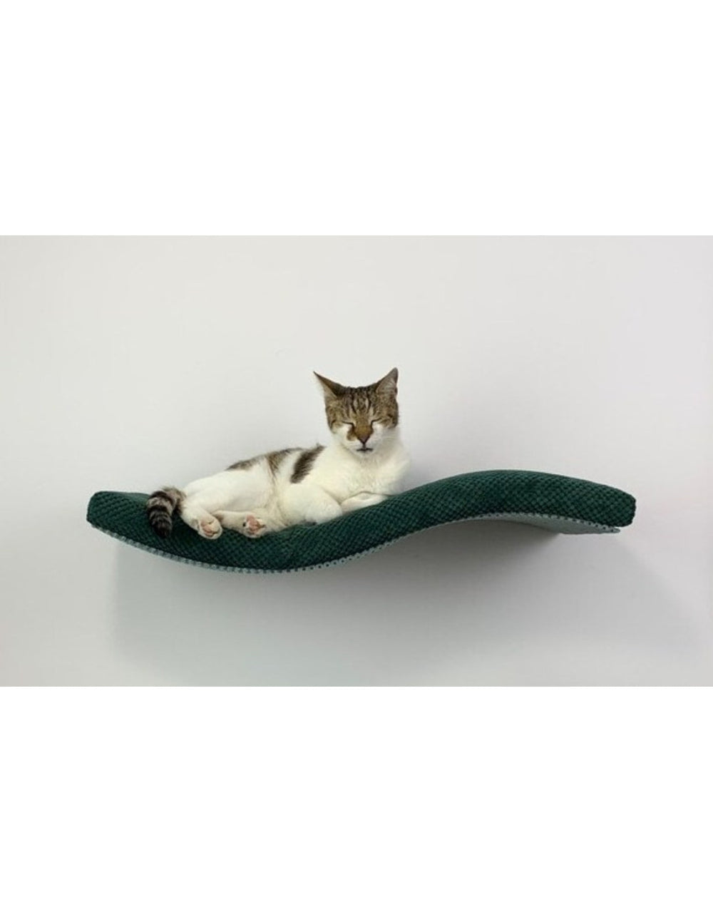 Metal Base Cat Wall Shelf WAVE 75 cm Links | catsatelier-image-420