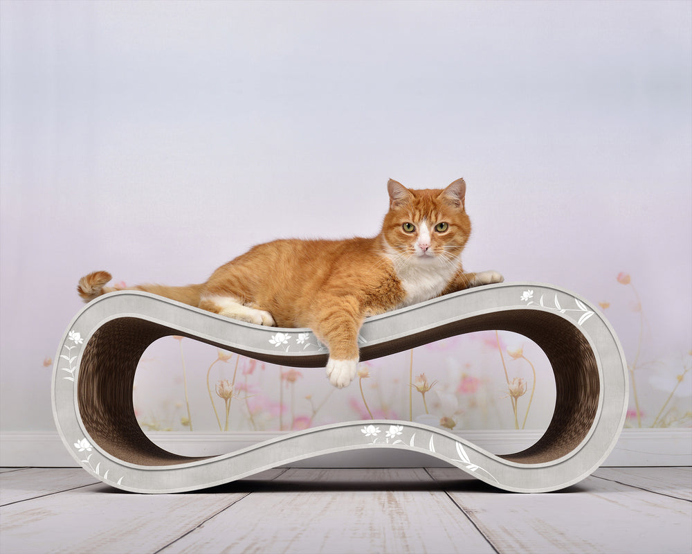 grau, weiße Blumen (019) - Bild 4