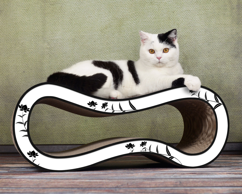 weiß, schwarze Blumen (000c) - Bild 4